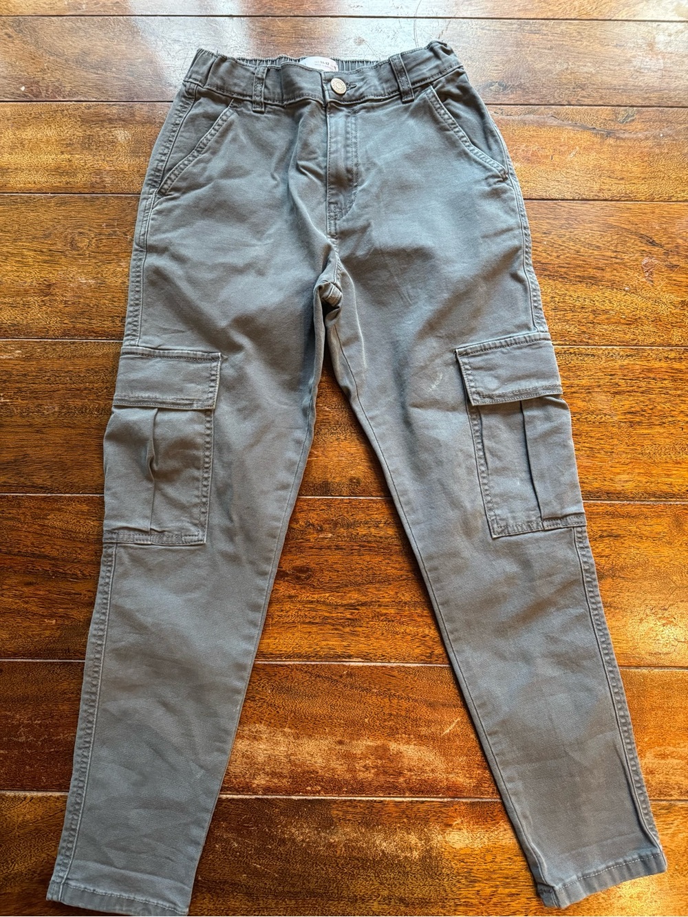 Zara Kids Cargo Pants - Gray Utility Trousers-size 11-12